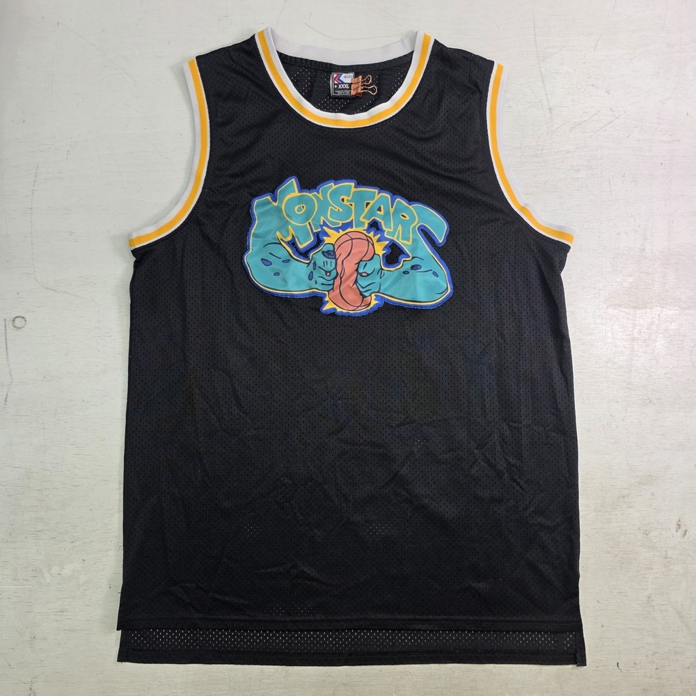 Space Jam Monstars #0 Stitched Basketball Jersey Molpe Brand Mens 3XL Black EUC